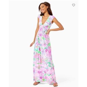 Lilly Pulitzer breanna maxi paradise found NWT L